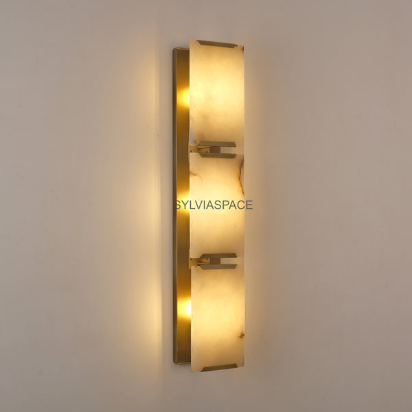 Harlow Alabaster Wall Sconce 10" 31"H