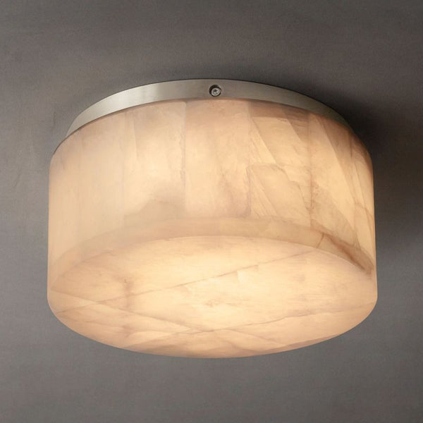 Alabaster Rival Round Flushmount 10"